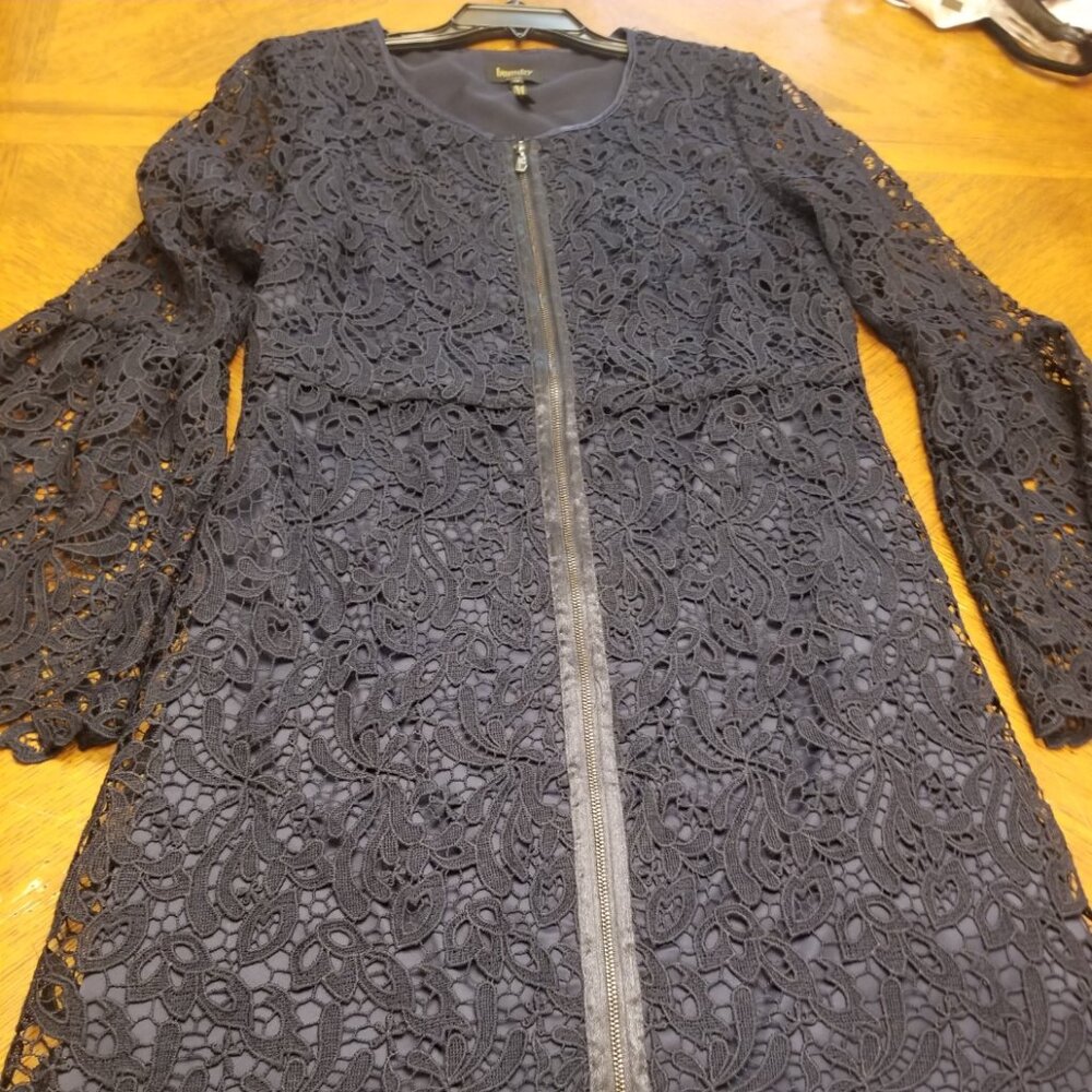 Beautiful detail. Navy, lined. Excellent condition